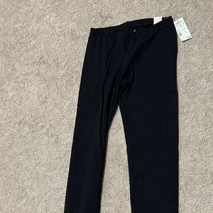 Black with Rainbow flecks perfect leggings size small